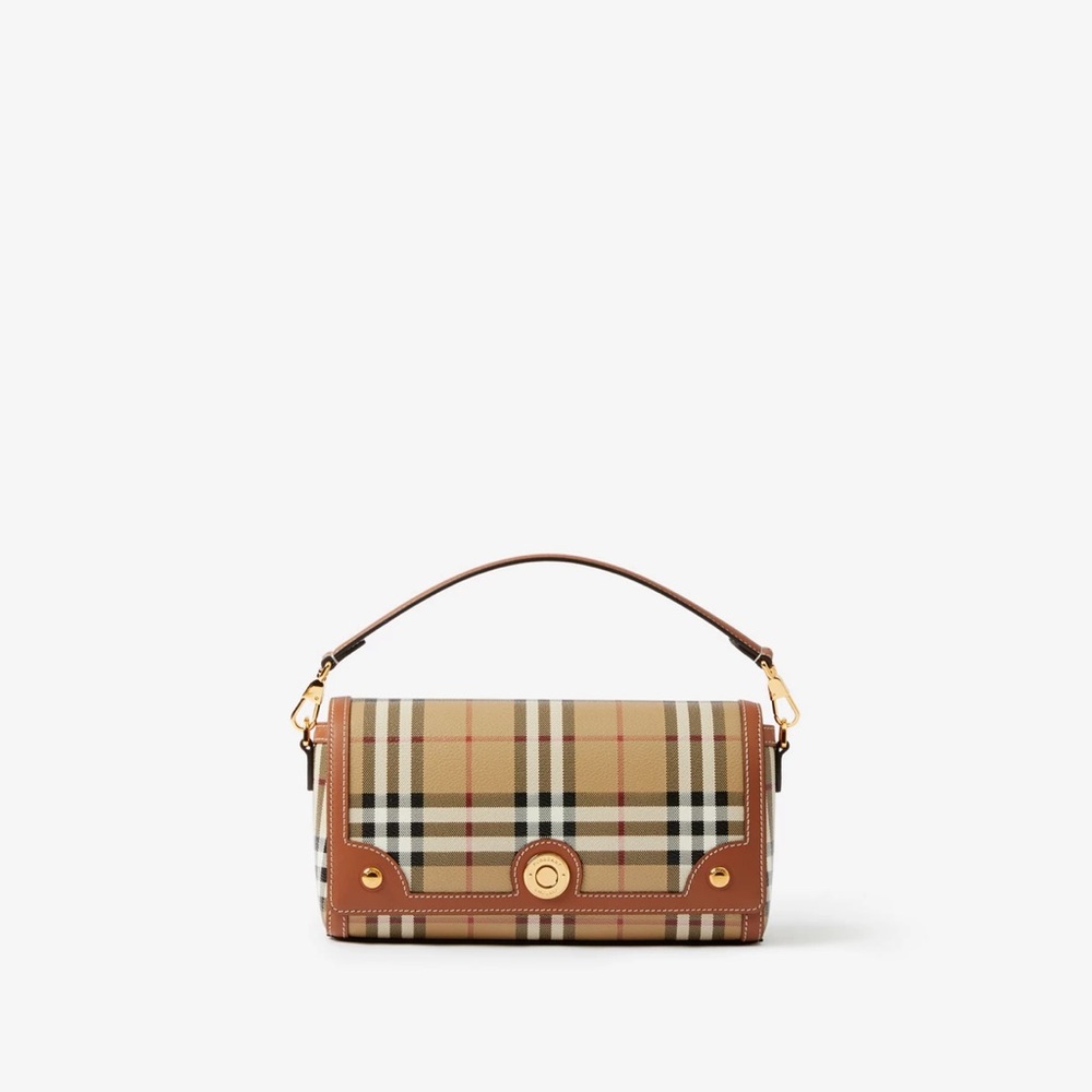 Burberry Tan and Brown Checkered Women's Bag new / no tag - Picture 13 of 13